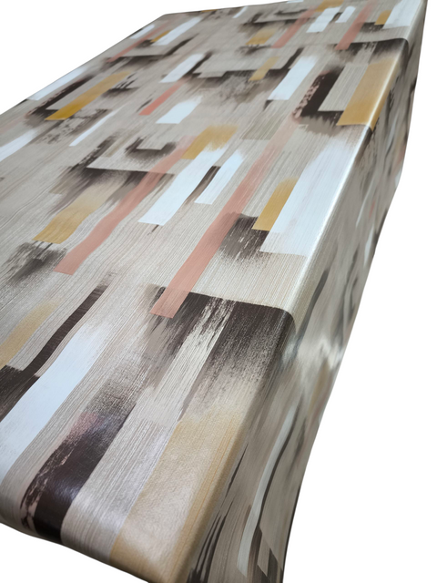 Мушама за маса с абстрактен дизайн в топли цветове