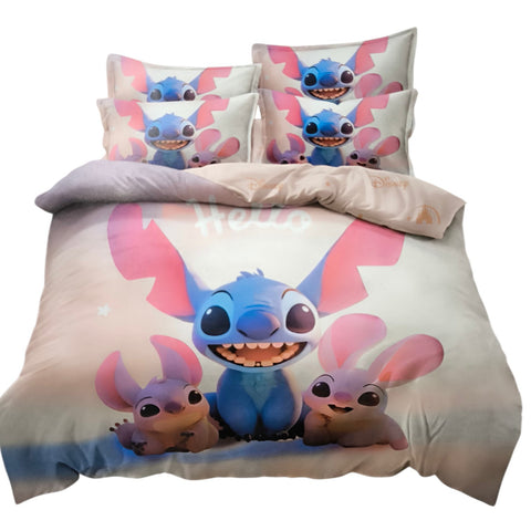 Луксозен детски спален комплект с любимия Стийч (Stitch)