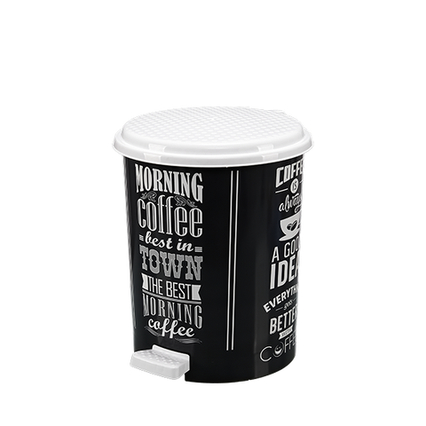 Кош за смет черно кафе Среден