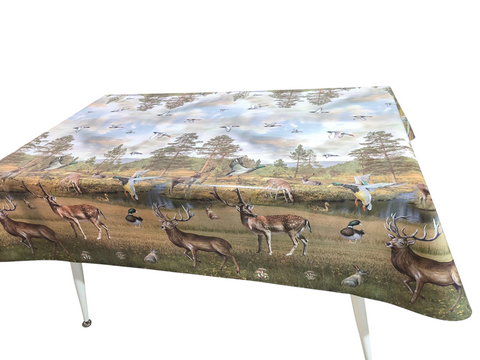 Мушама за маса , елени (ловджийска) 140см 5 м
