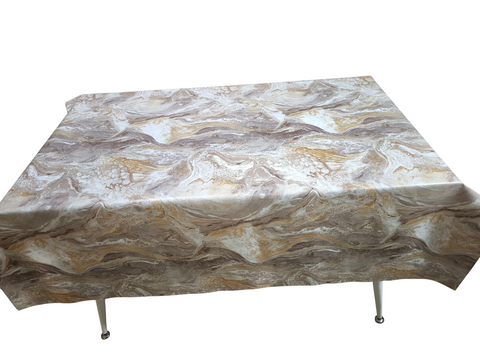 Мушама за маса - кафяв мрамор