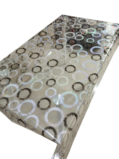 прозрачна силиконова покривка, кръгове