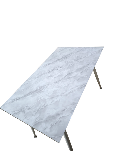 Силиконов протектор за маса бял мрамор със сиво