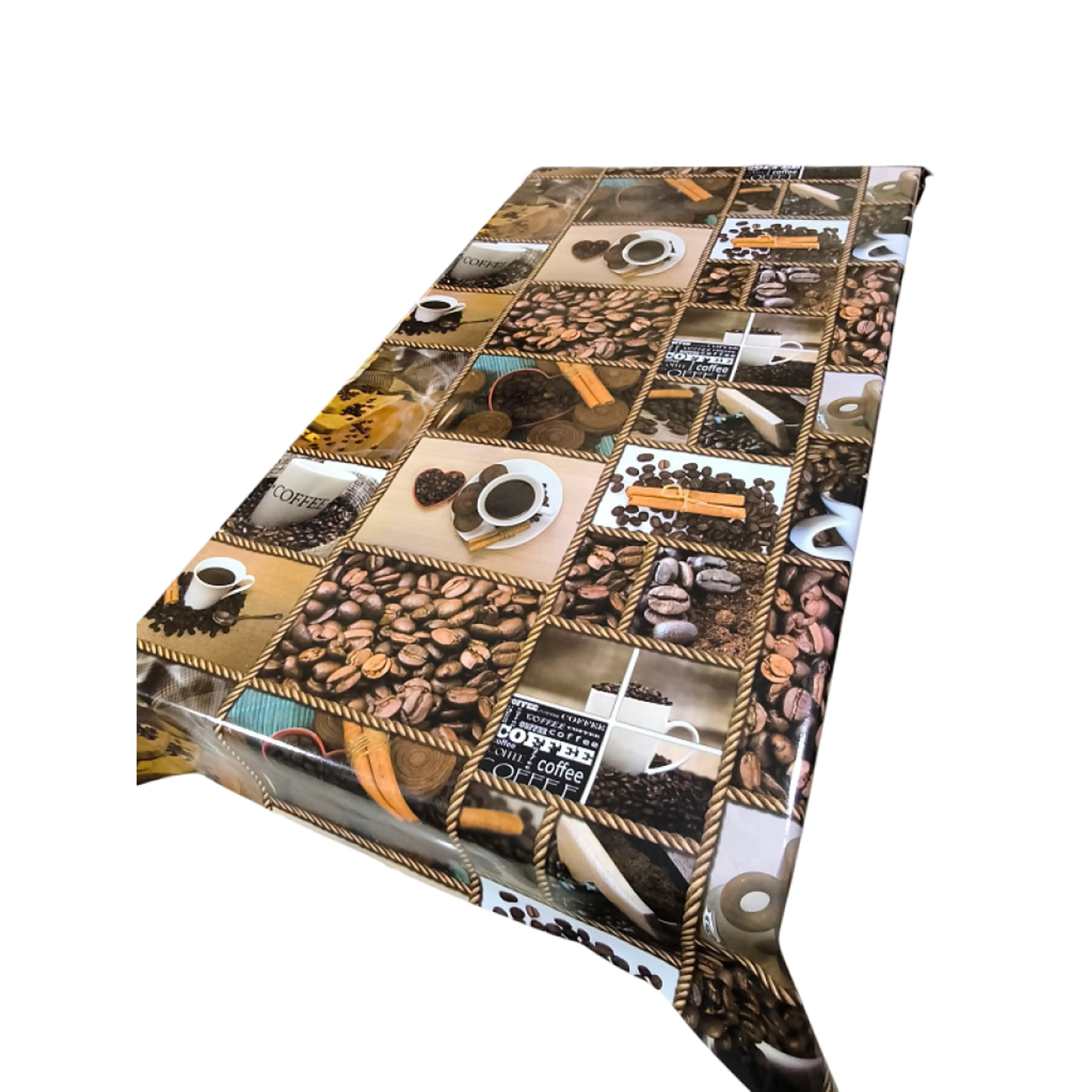 Луксозна гланцирана мушама - кафе 140см 180см