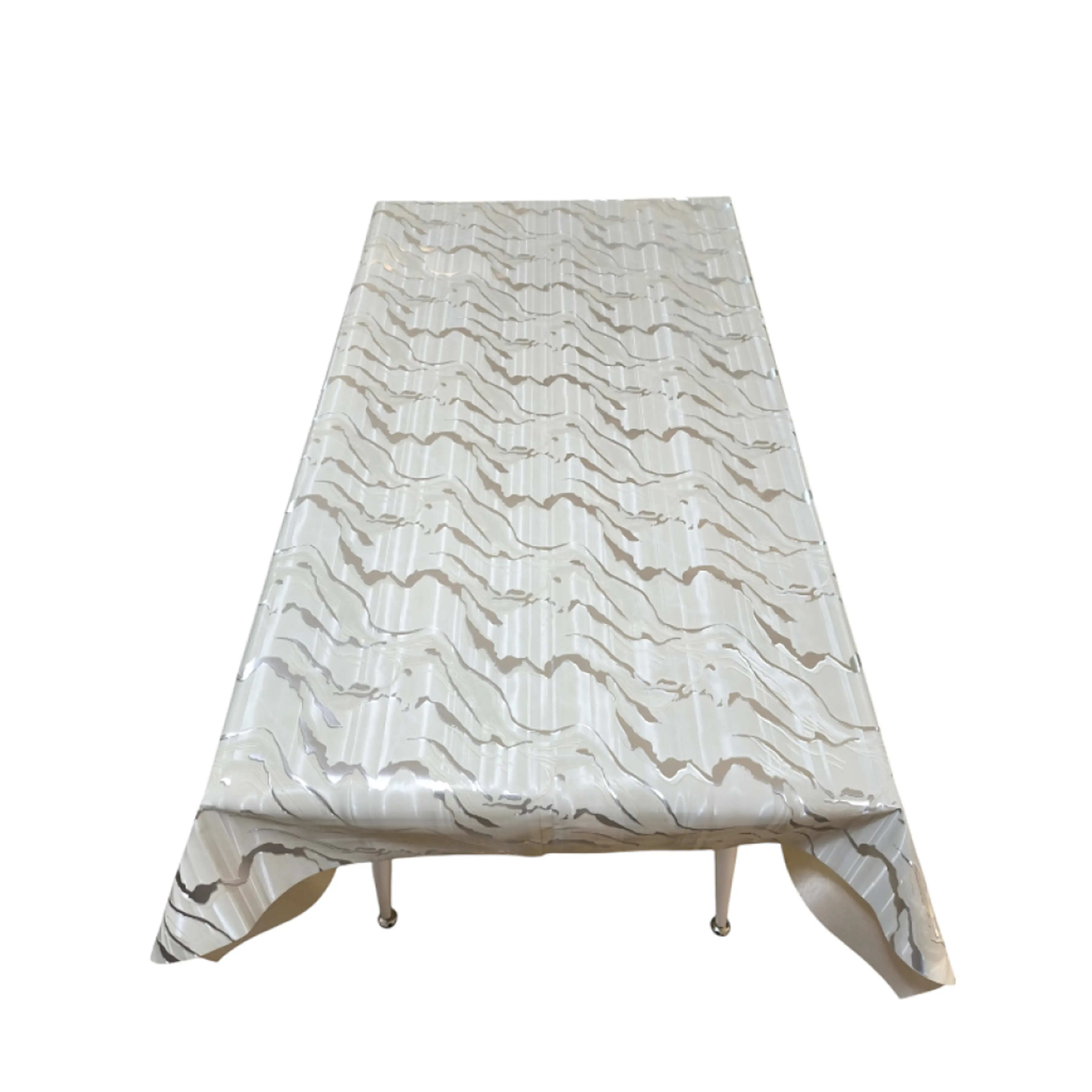 Луксозна перяща мушама, бежов-сив мрамор