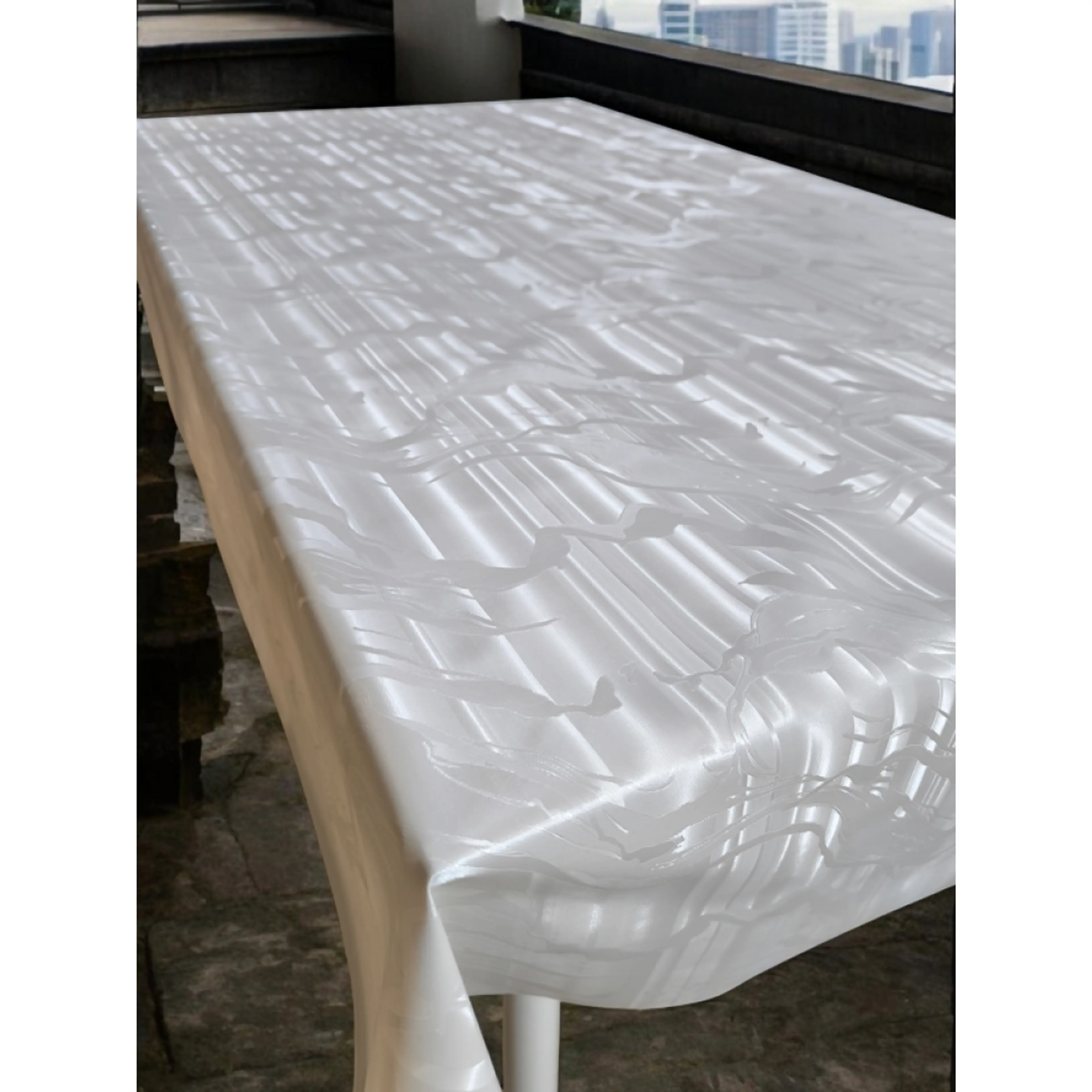 Луксозна перяща мушама, бял мрамор