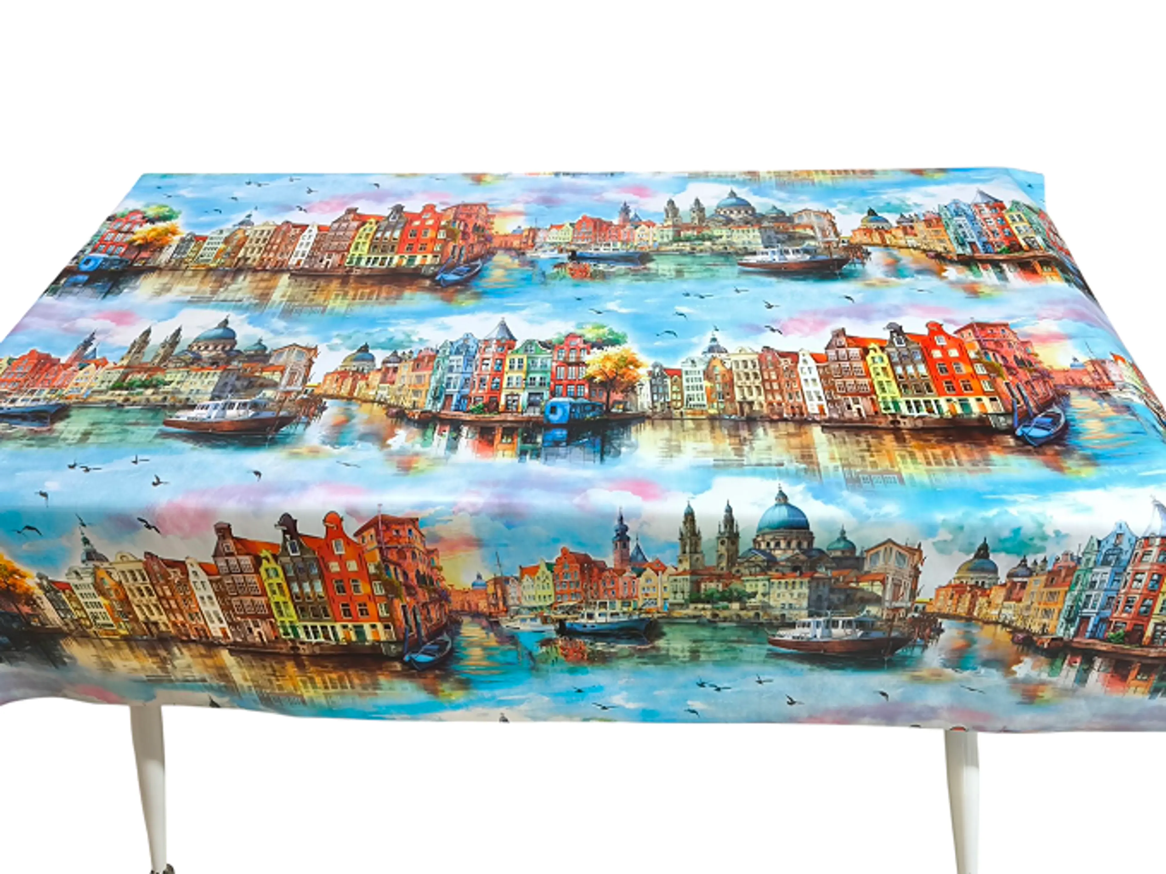 Мушама "Европейски Канали" – цветна класика с градски чар 140см цял топ- 20м