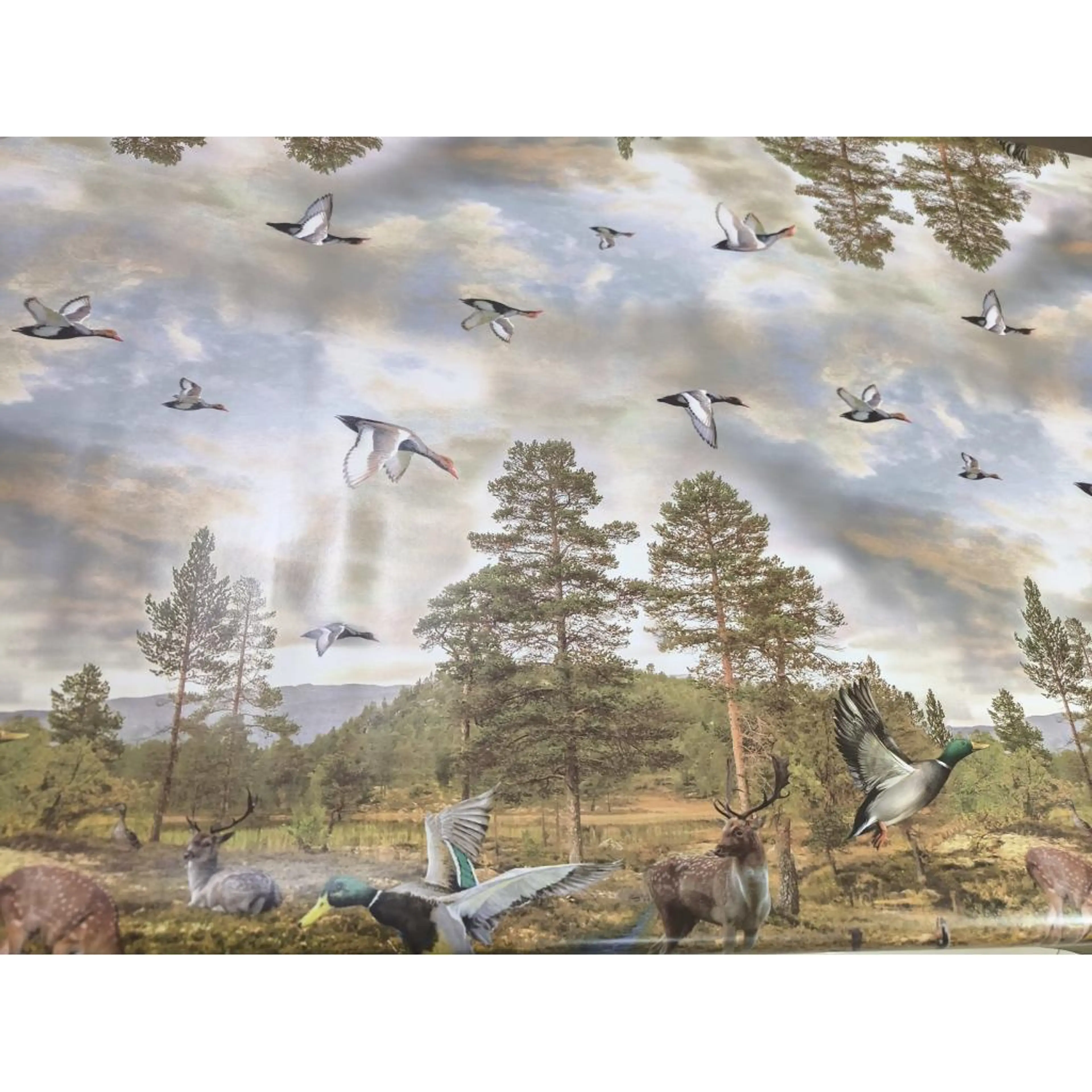 Мушама за маса , елени (ловджийска) 140см 130см