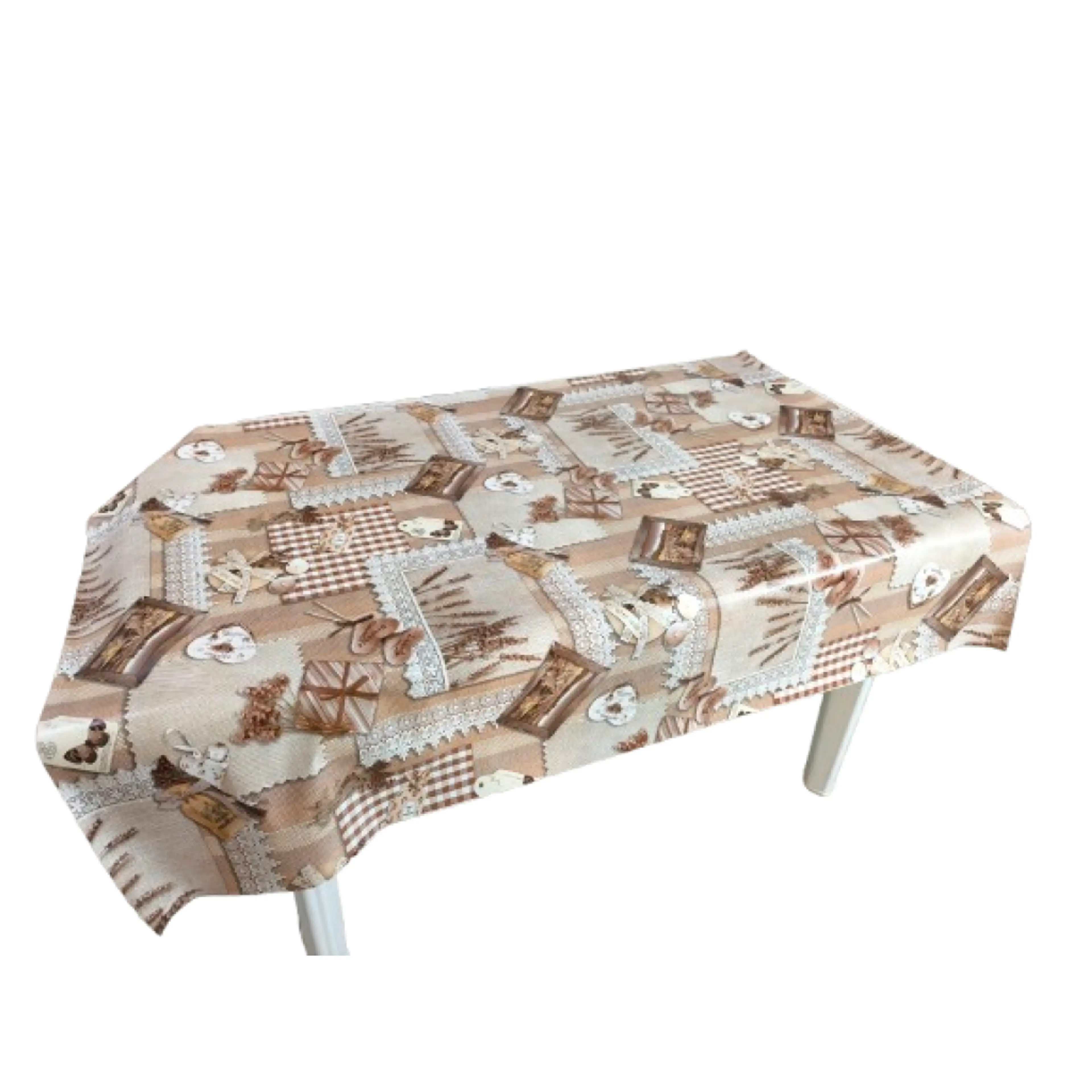 Мушама за маса, кафява лавандула