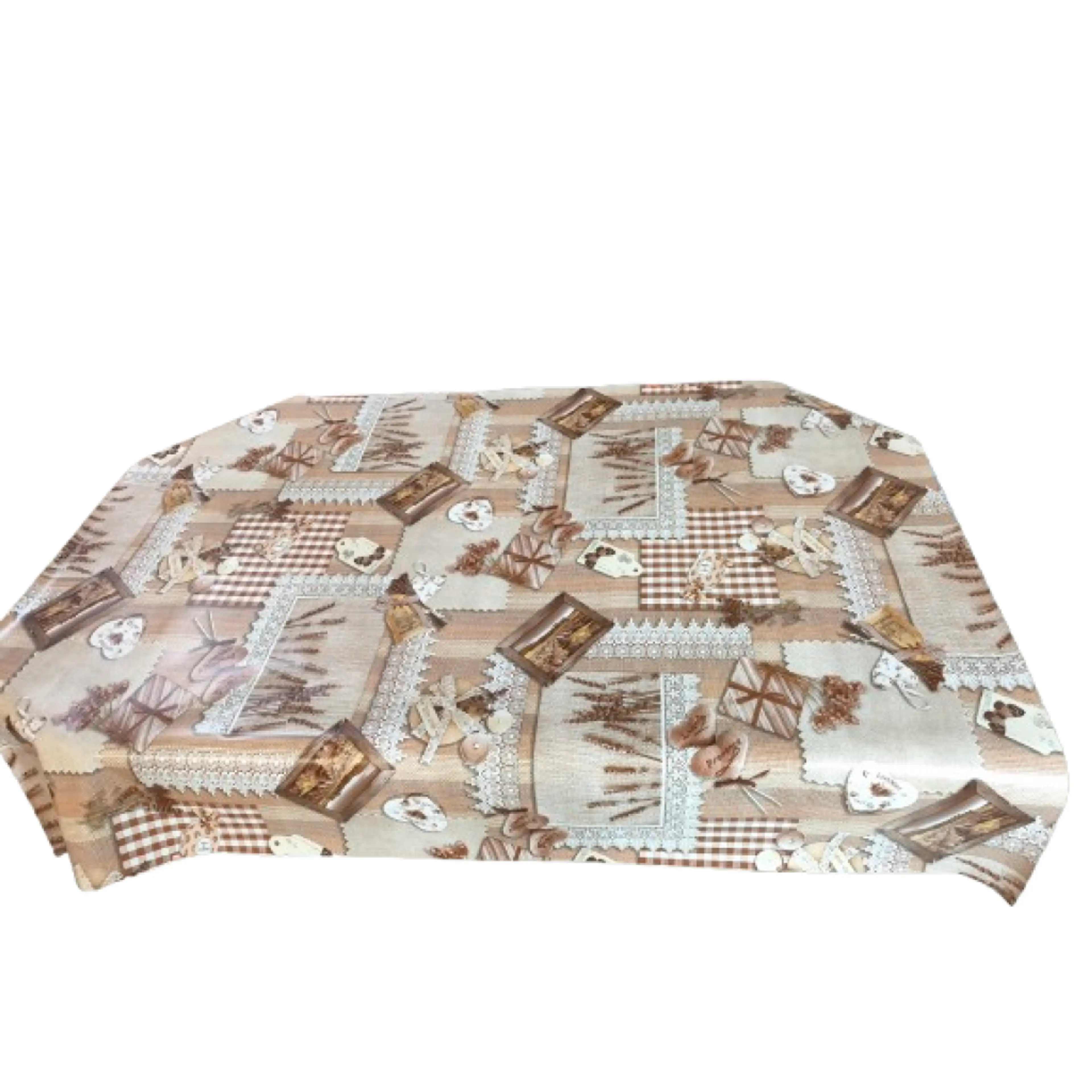 Мушама за маса, кафява лавандула