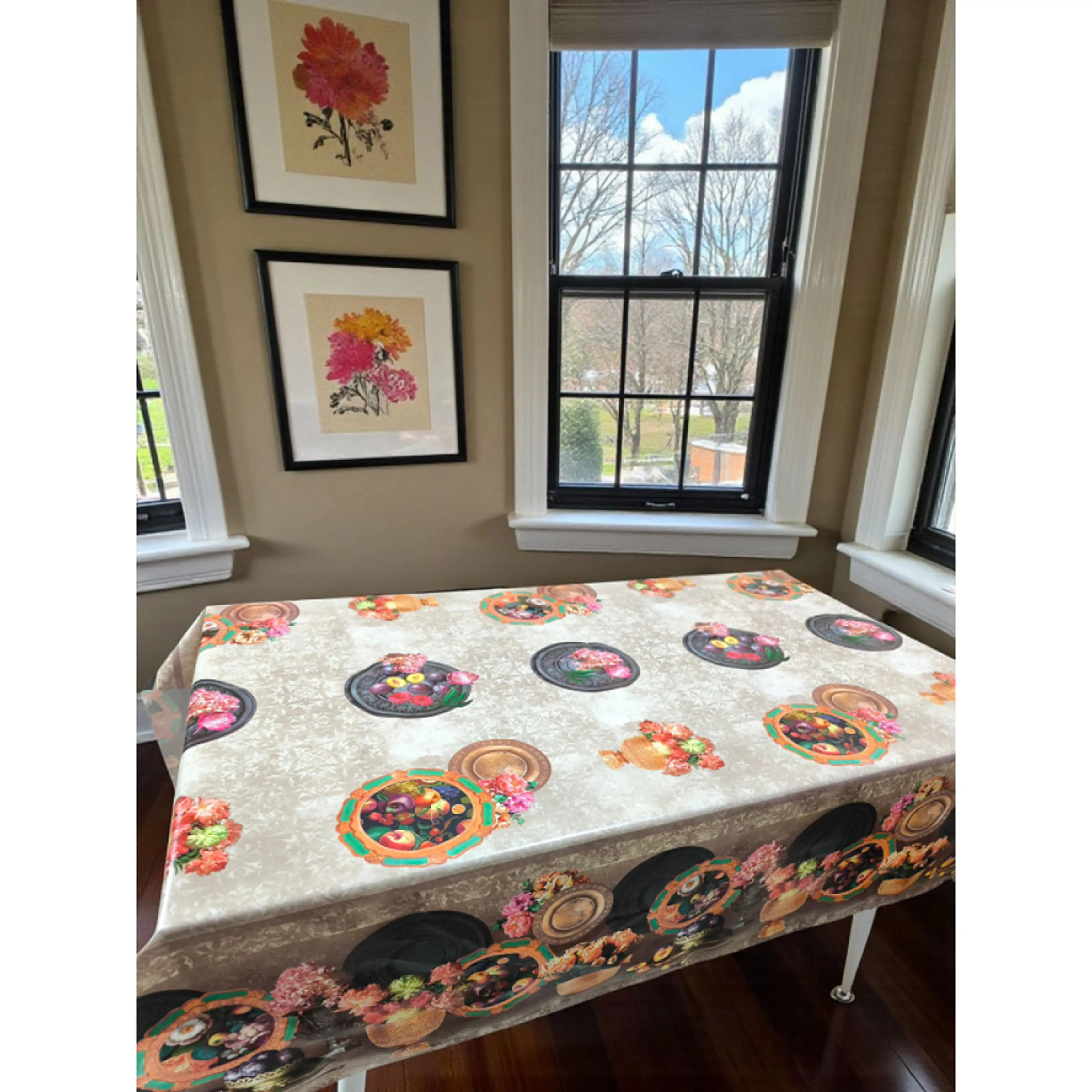 Мушама за маса, натюрморти и цветя