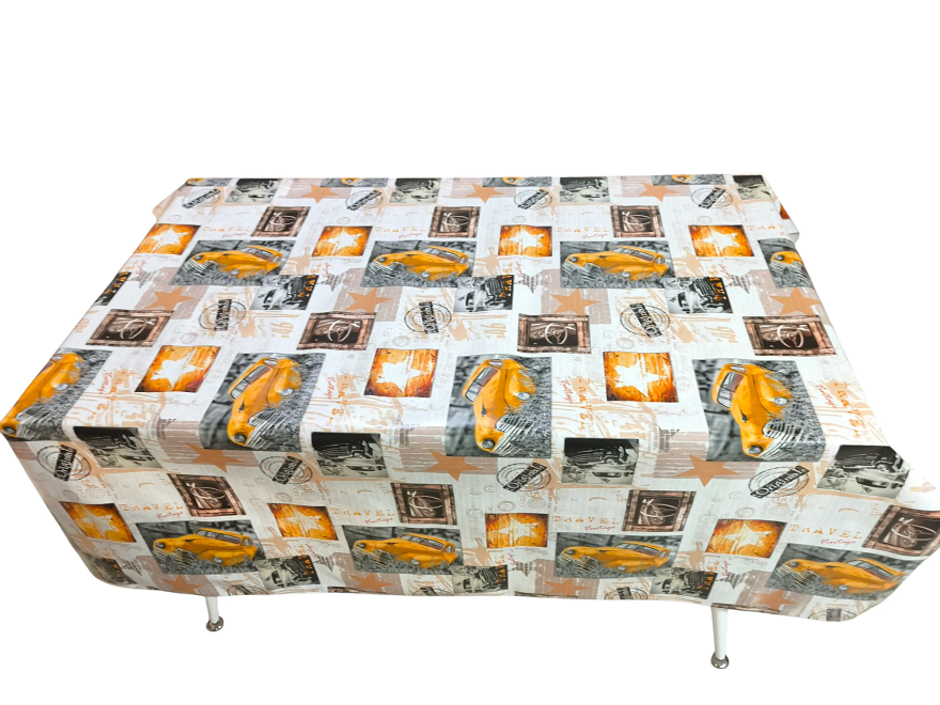 Мушама за маса, ретро автомобили