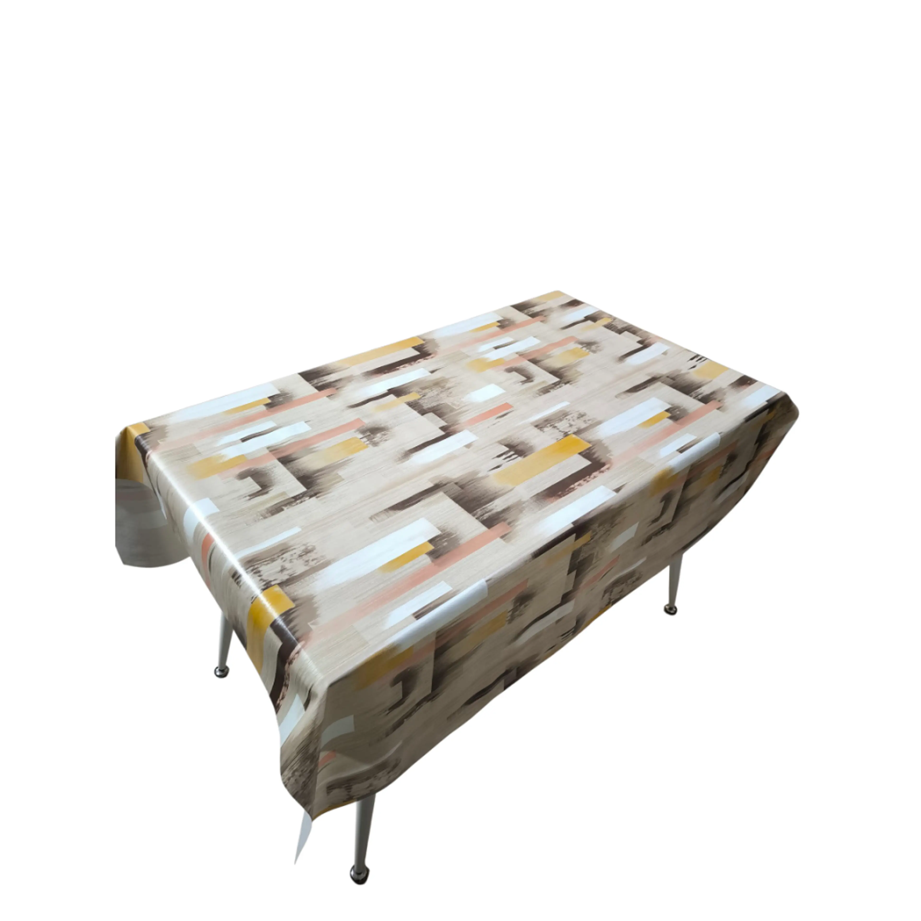 Мушама за маса с абстрактен дизайн в топли цветове