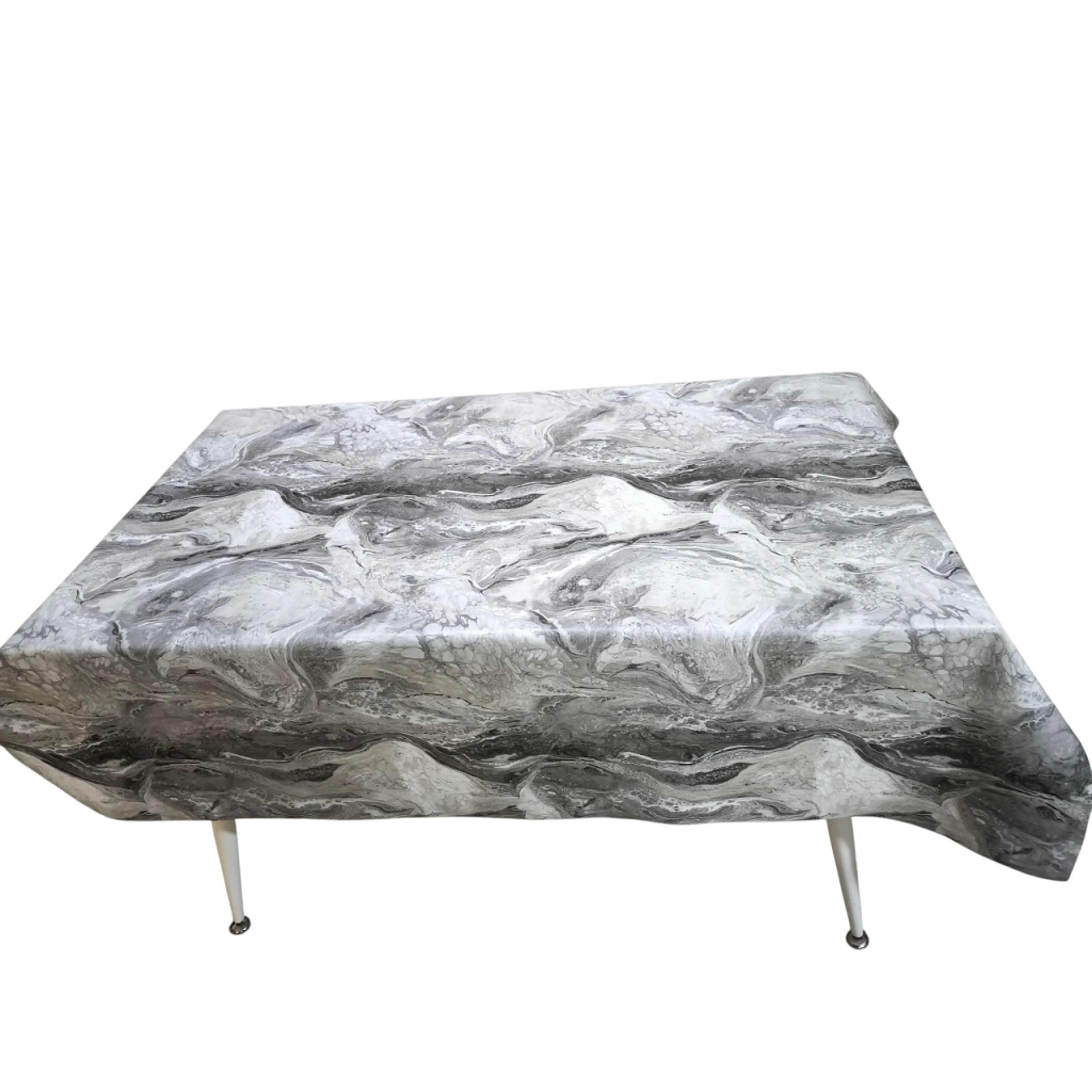 Мушама за маса, сив мрамор