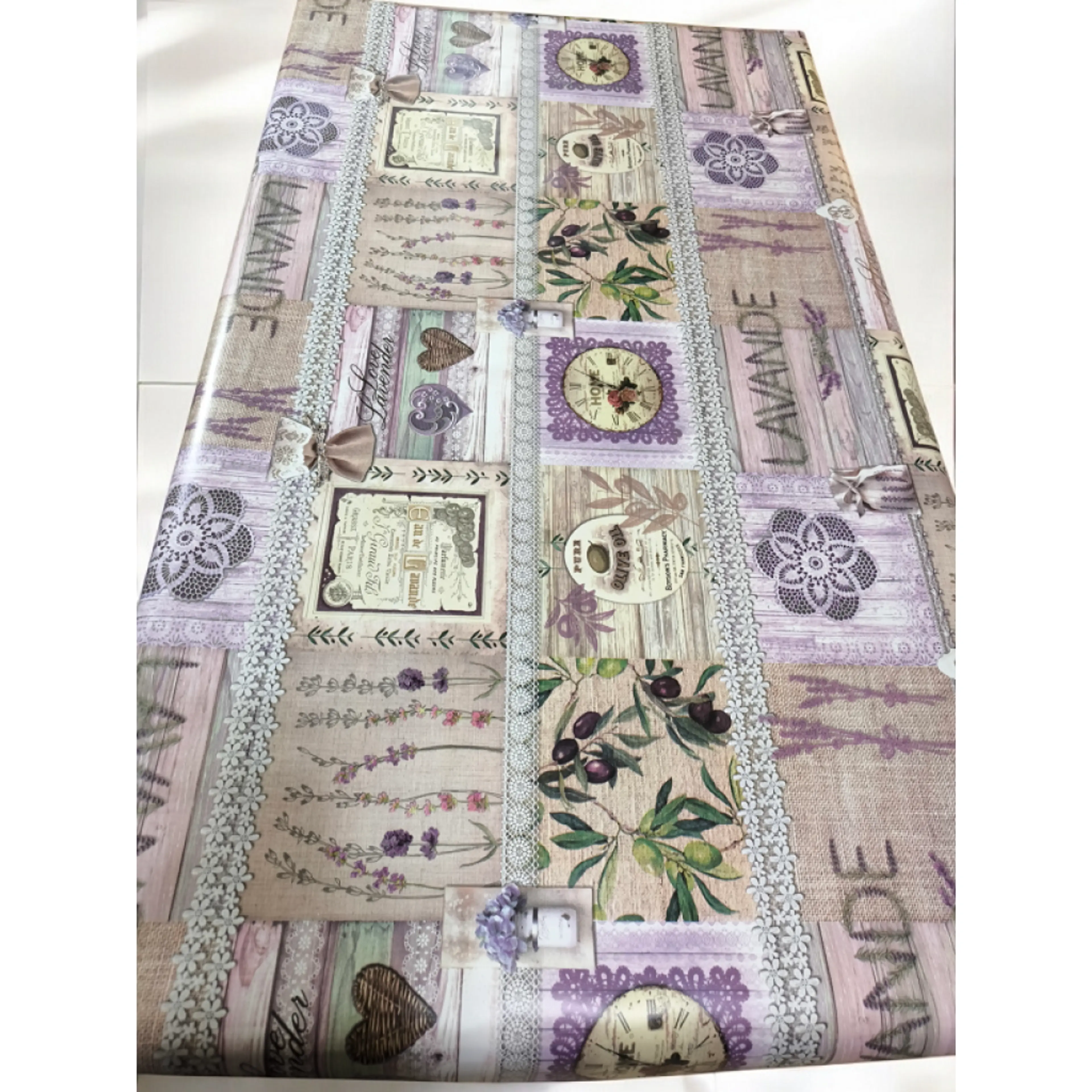 Мушама за маса, винтидж декор лавандула