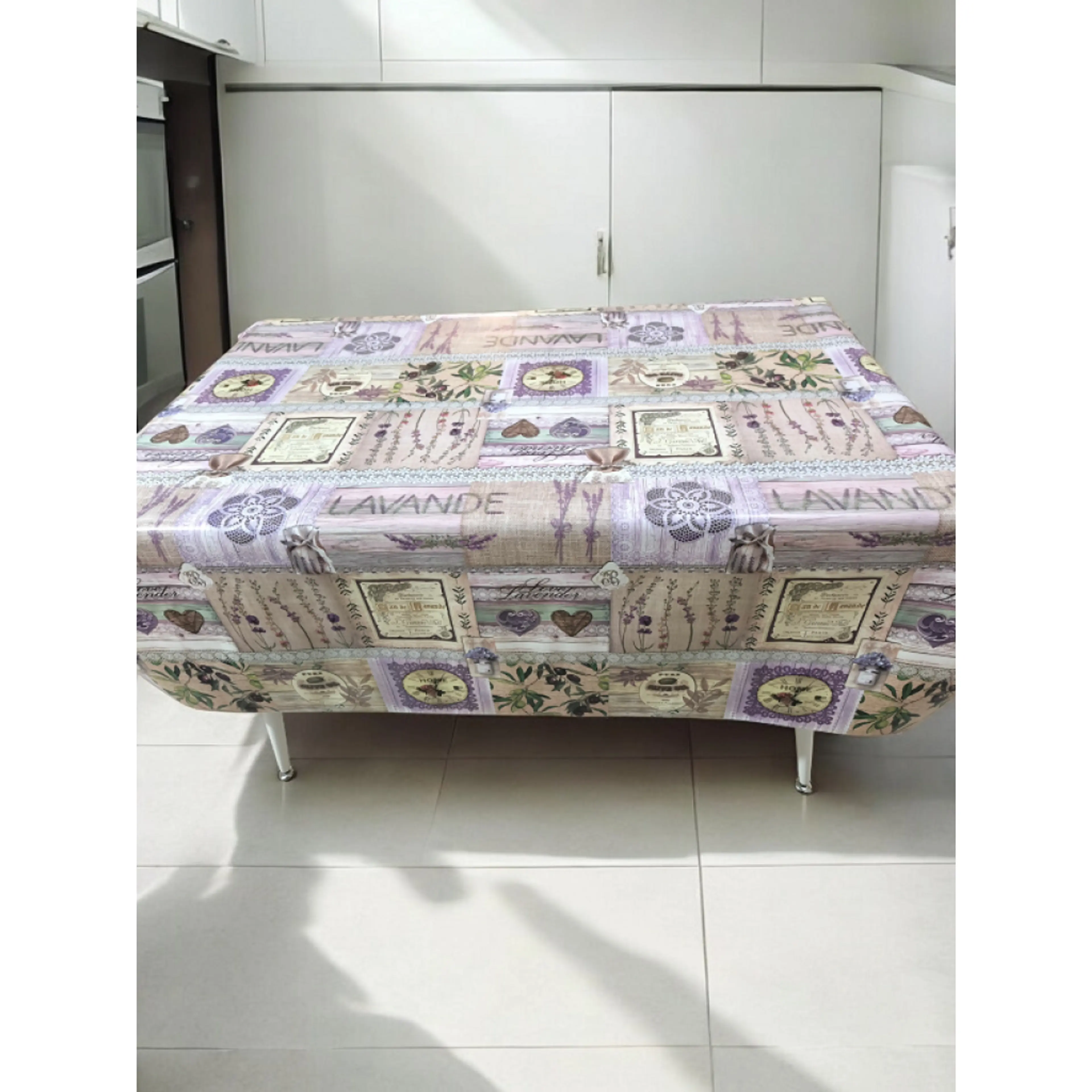 Мушама за маса, винтидж декор лавандула