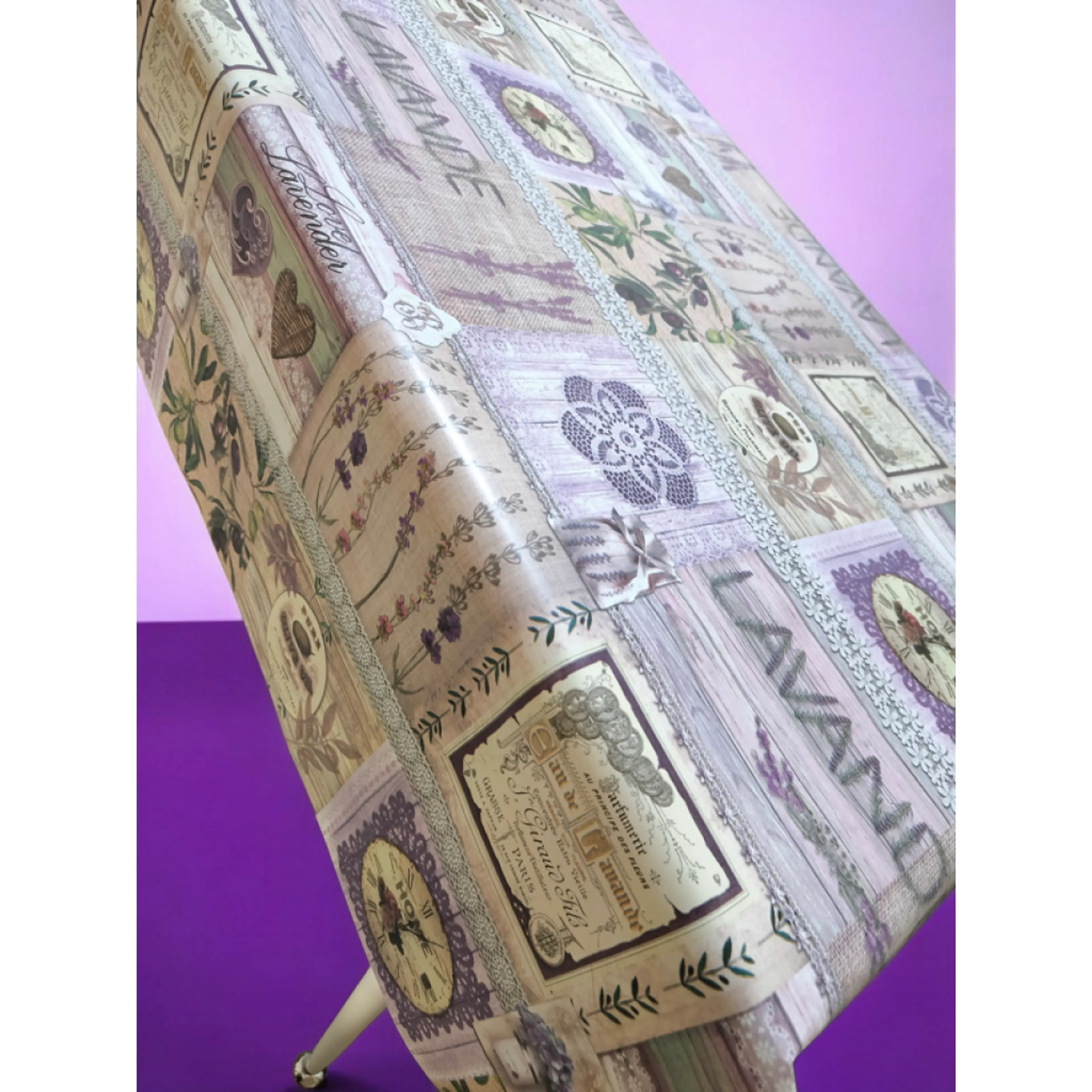 Мушама за маса, винтидж декор лавандула