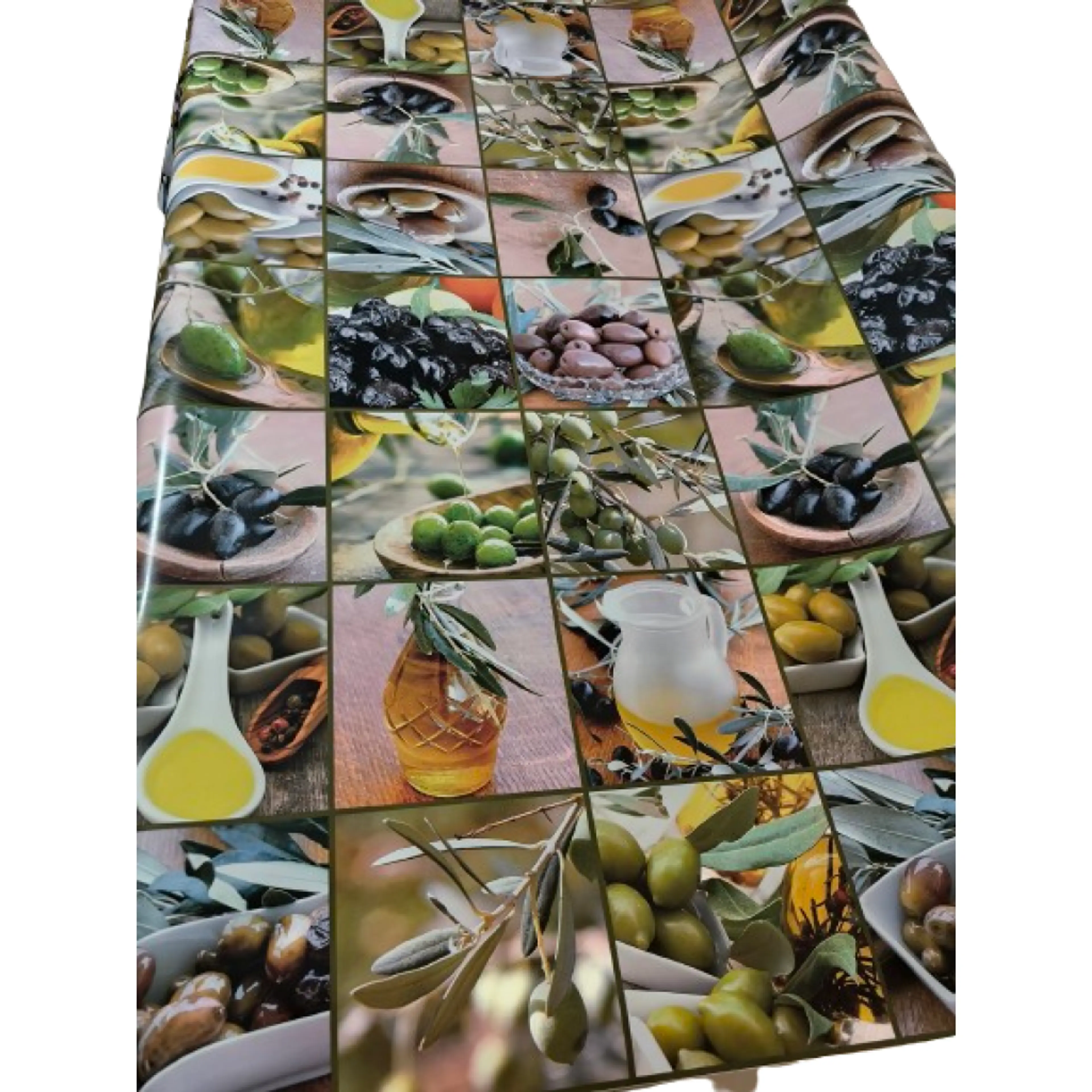 Покривка за маса, мушама маслини-зехтин