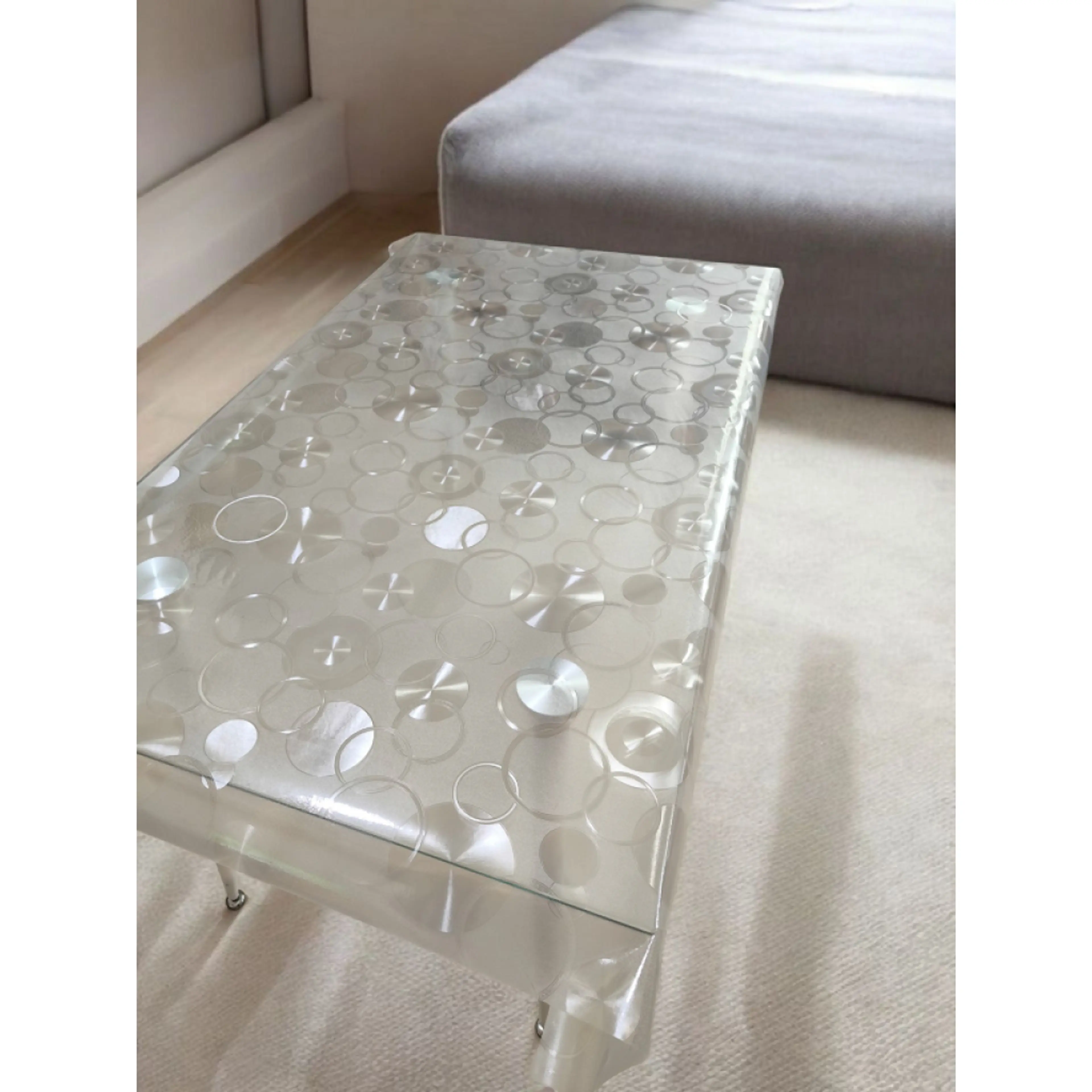 Прозрачна силиконова мушама, кръгове