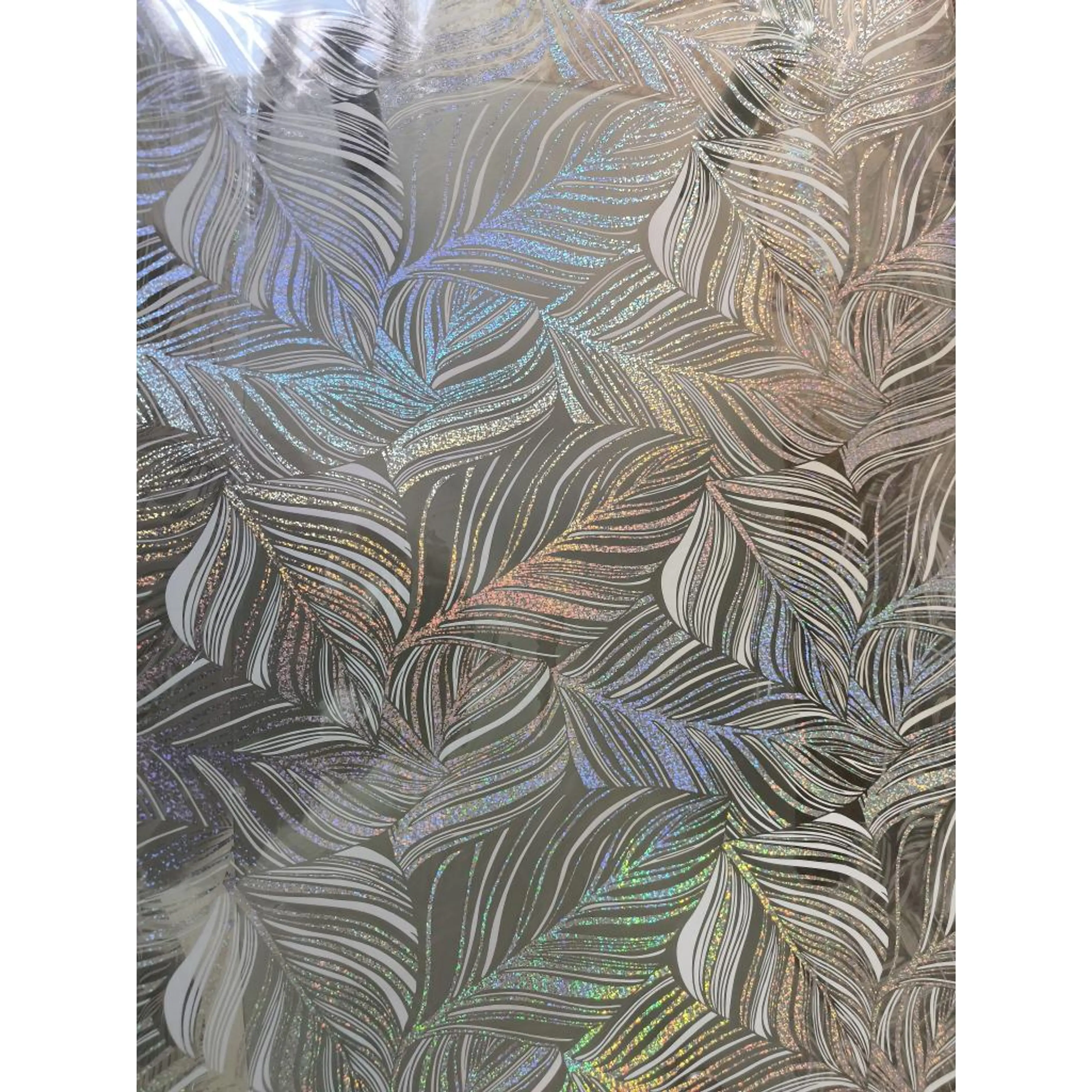 Прозрачна силиконова мушама, листа и брокат