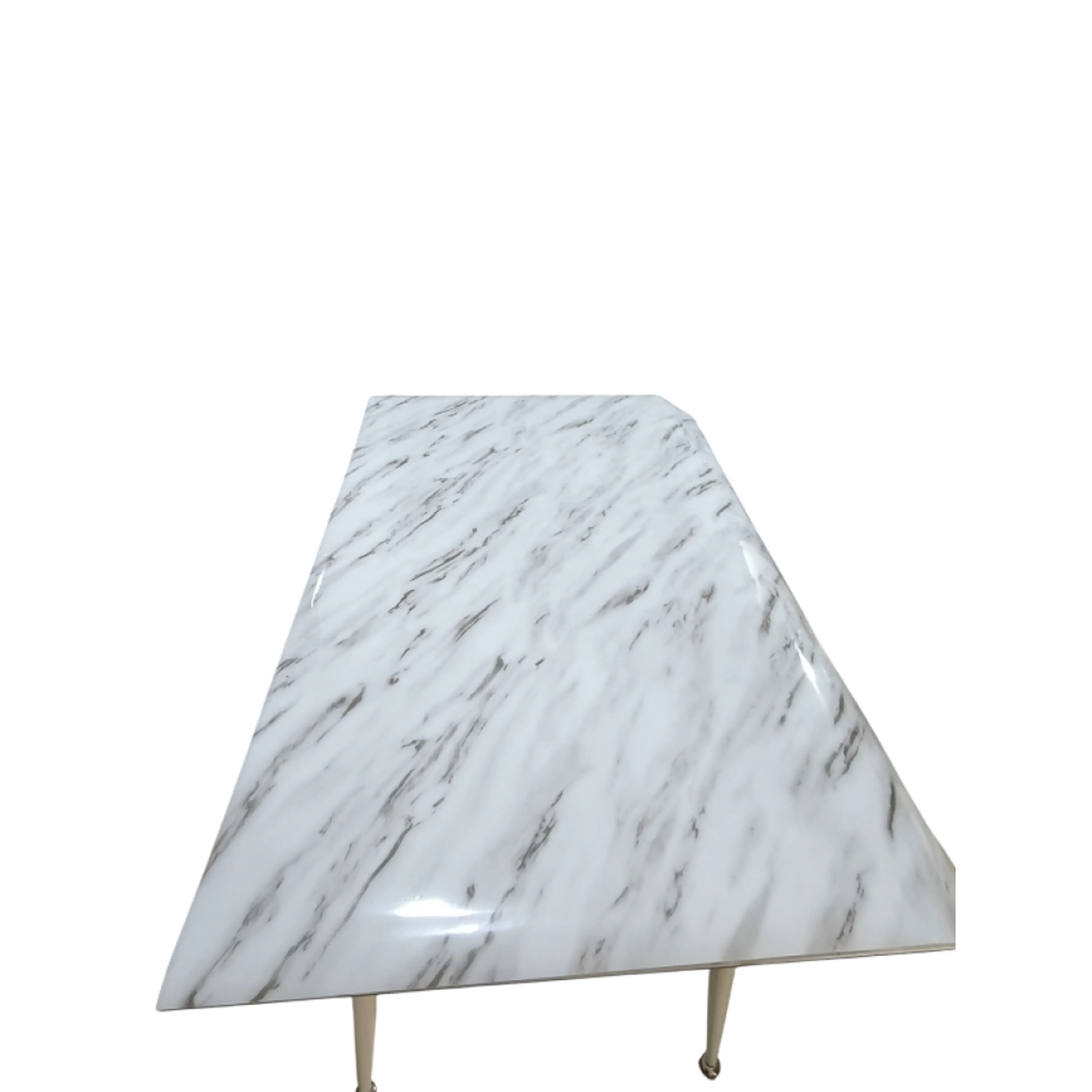 Силиконов протектор за маса, бяло-черен мрамор