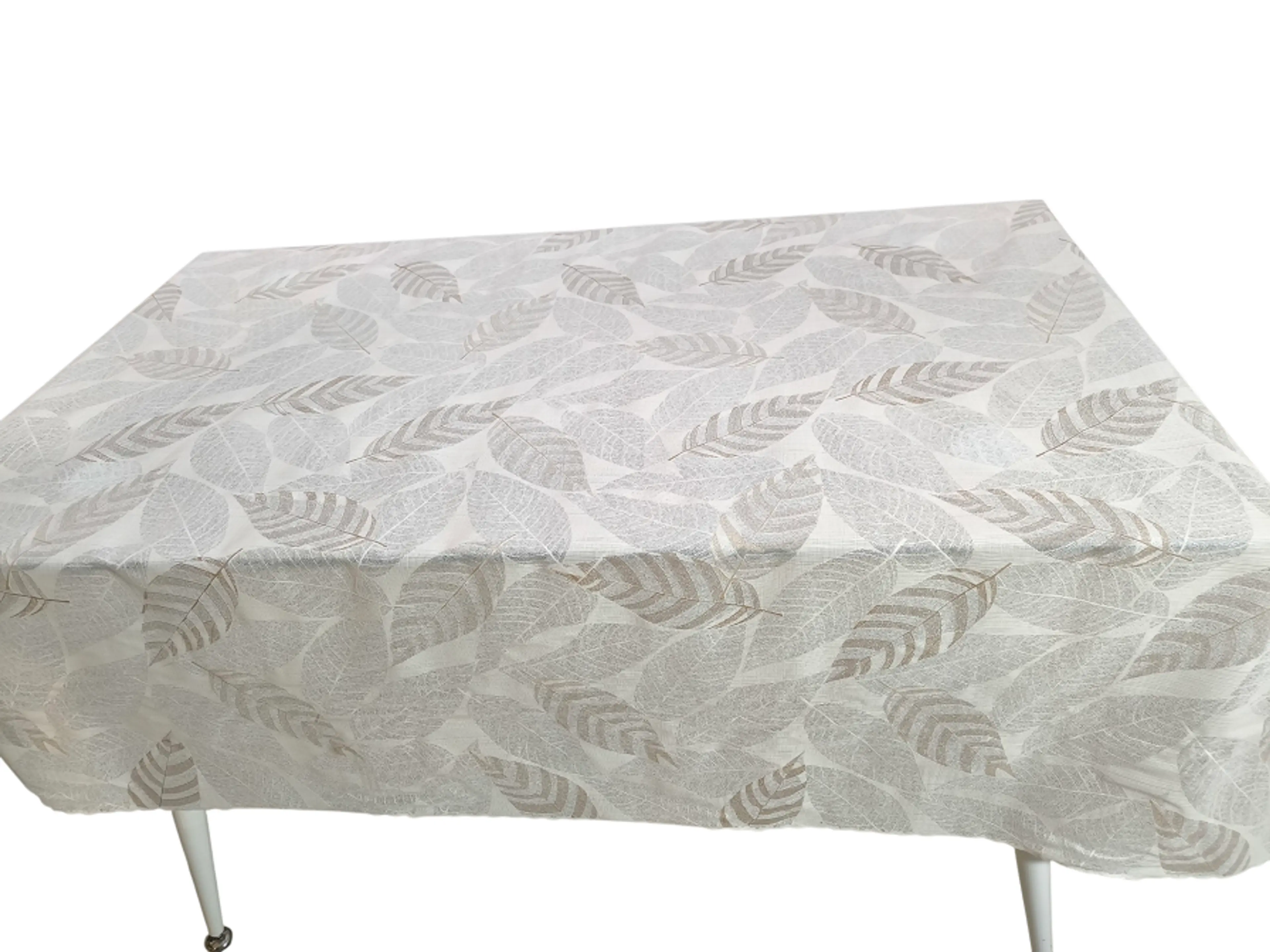 Силиконова покривка за маса „Бежови листа“