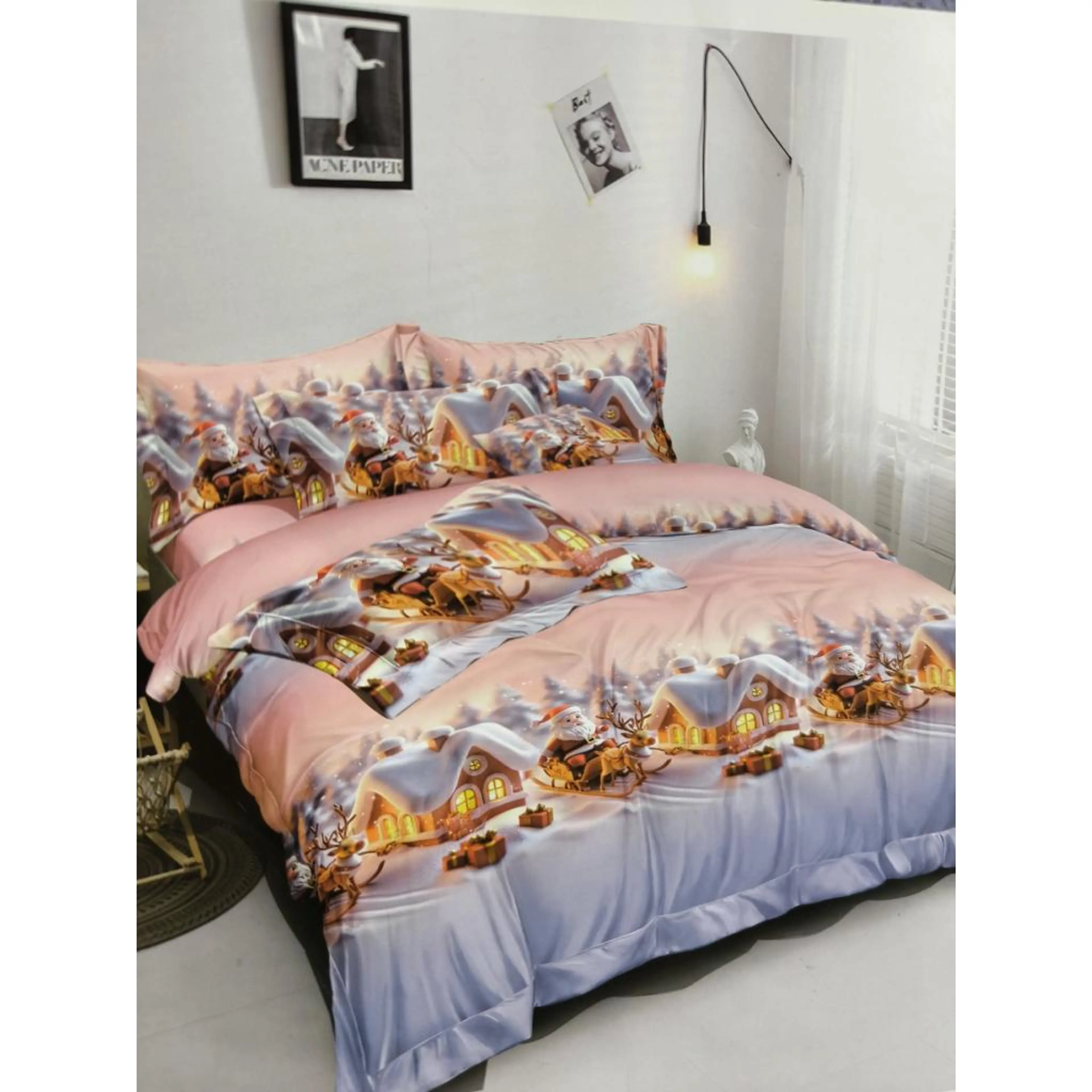 Спален комплект с коледни мотиви