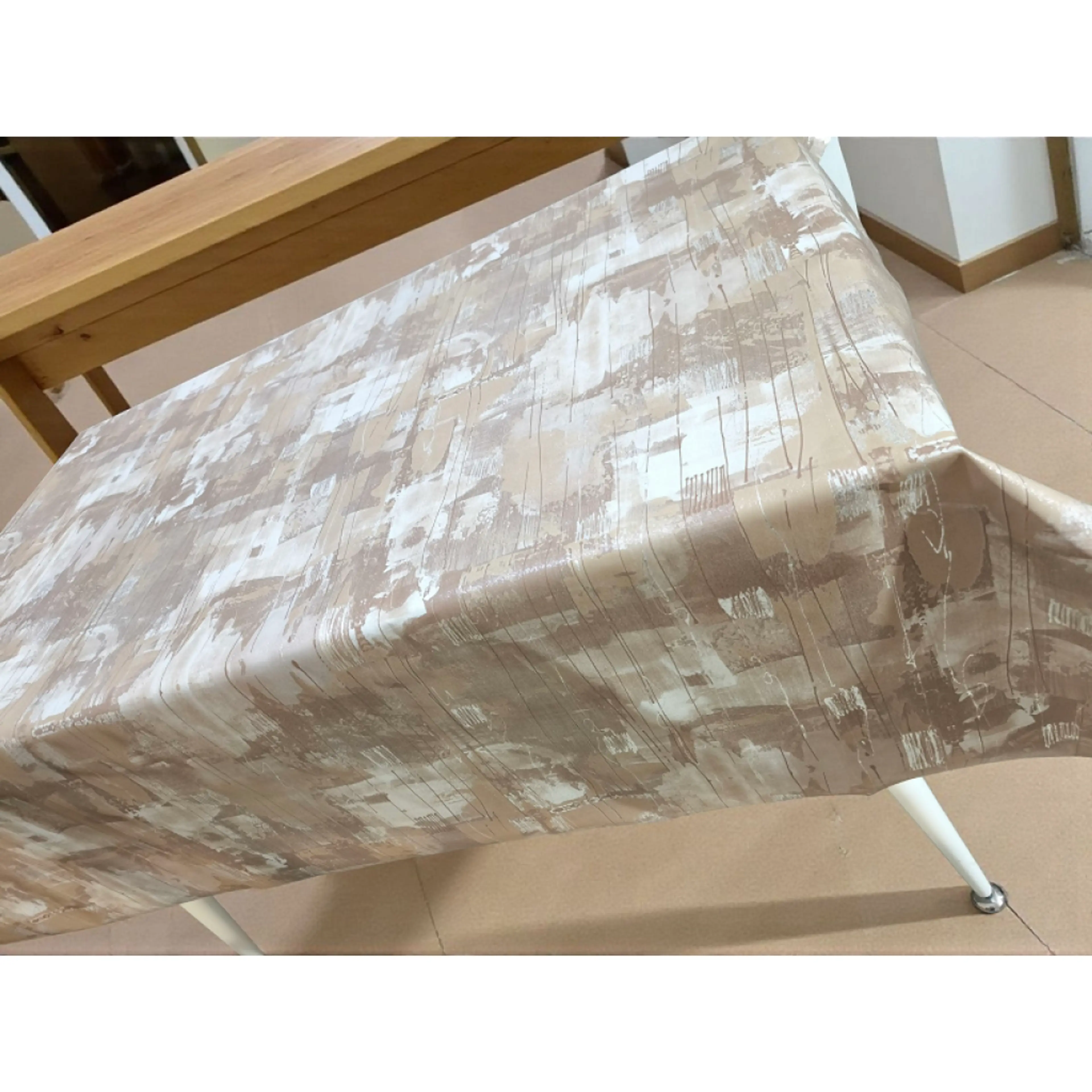 Текстилна мушама, кафяво-сребристо